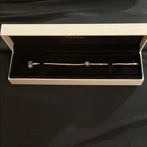 Authentic Pandora Silver Bracelet with Charm